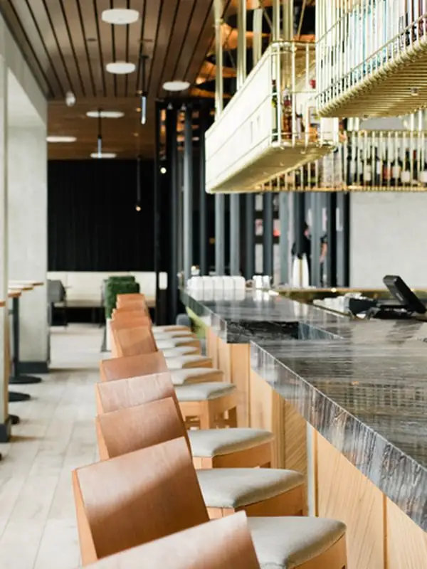 Bar inside Lavelle Toronto