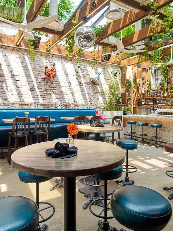 Garden patio at Parlour Toronto