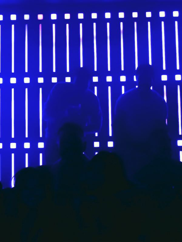 Crowd in front of the stage at Ultraviolet nightclub Toronto
